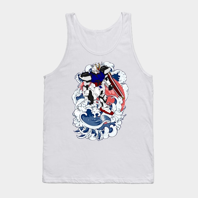 GAT-X105 Strike Gundam Tank Top by gblackid